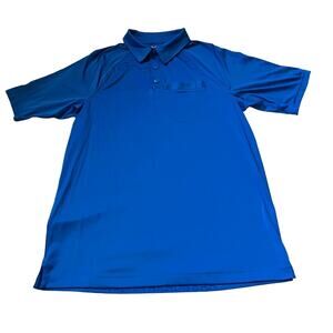 Alaskan Hardgear Polo Men's Medium Blue Performance Lightweight Mesh Back